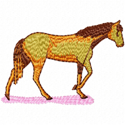 Horses Embroidery Design 1